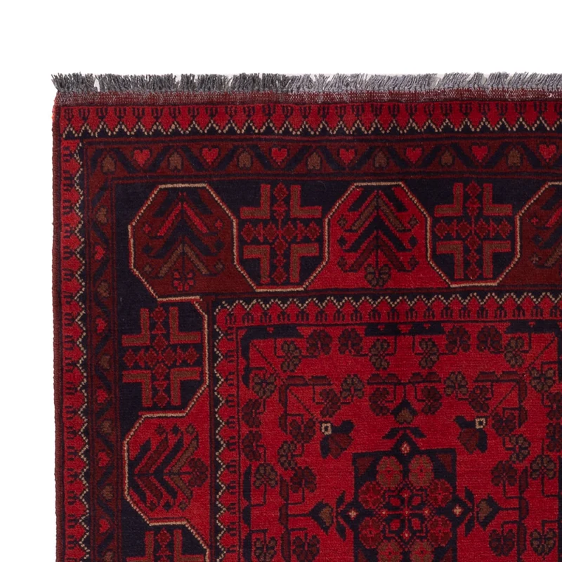 Khal Mohammadi Teppich 128x195cm - Orientteppich - dunkelrot
