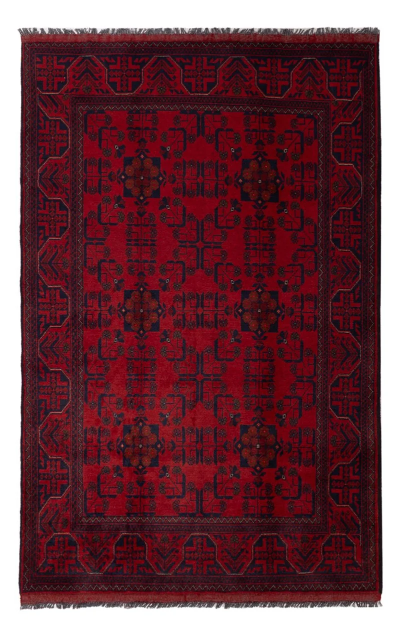 Khal Mohammadi Teppich 125x197cm - Orientteppich - dunkelrot