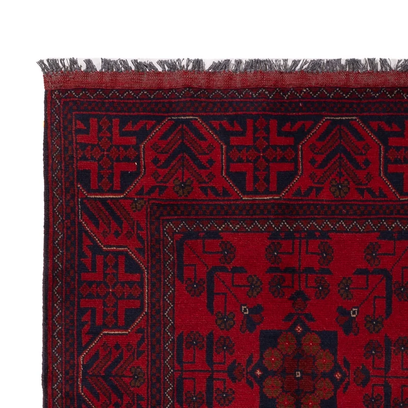 Khal Mohammadi Teppich 125x197cm - Orientteppich - dunkelrot