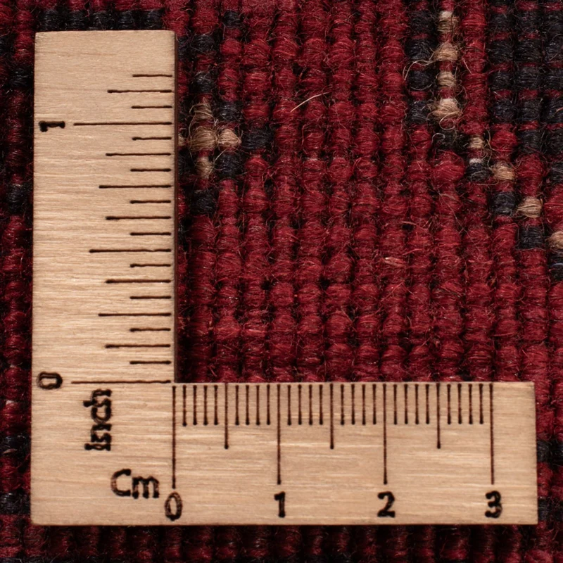 Afghan Teppich - Kunduz - 125 x 195 cm - dunkelrot