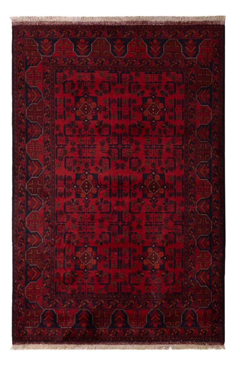 Khal Mohammadi Teppich 127x191cm - Orientteppich - dunkelrot