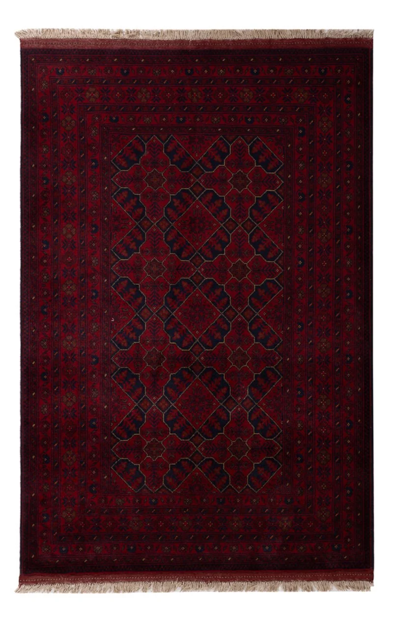 Khal Mohammadi Teppich 126x196cm - Orientteppich - dunkelrot