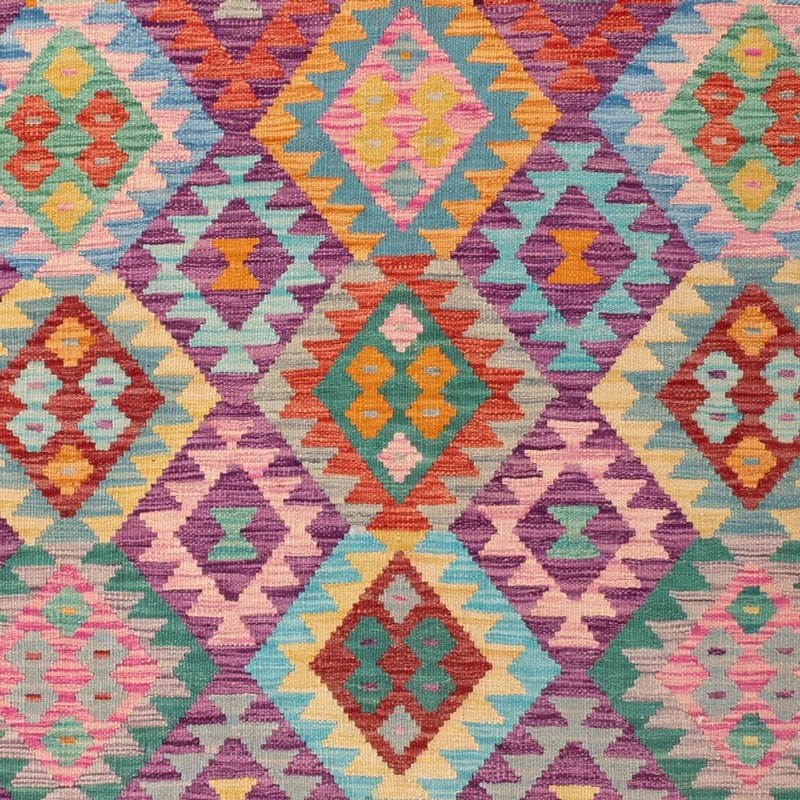 Kelim Maimene Teppich 200x301cm - mehrfarbig