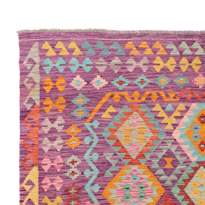 Kelim Maimene Teppich 200x301cm - mehrfarbig