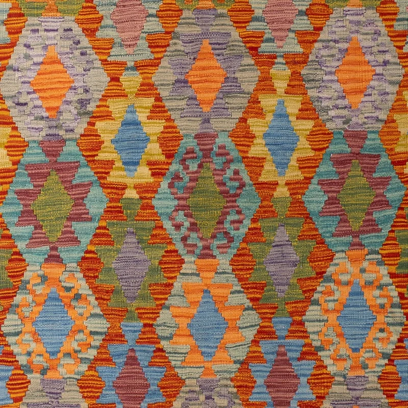 Kelim Maimene Teppich 202x298cm - mehrfarbig