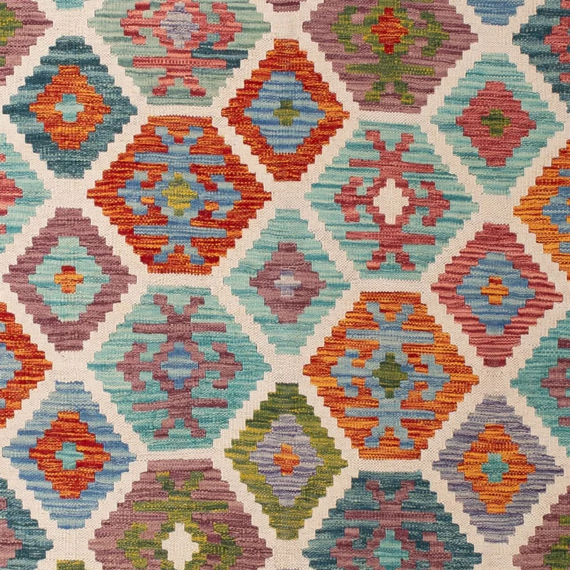 Kelim Maimene Teppich 204x296cm - mehrfarbig