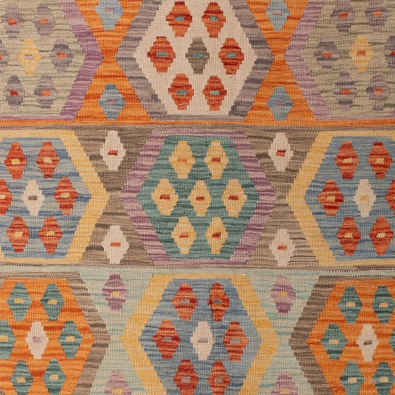 Kelim Maimene Teppich 203x294cm - mehrfarbig