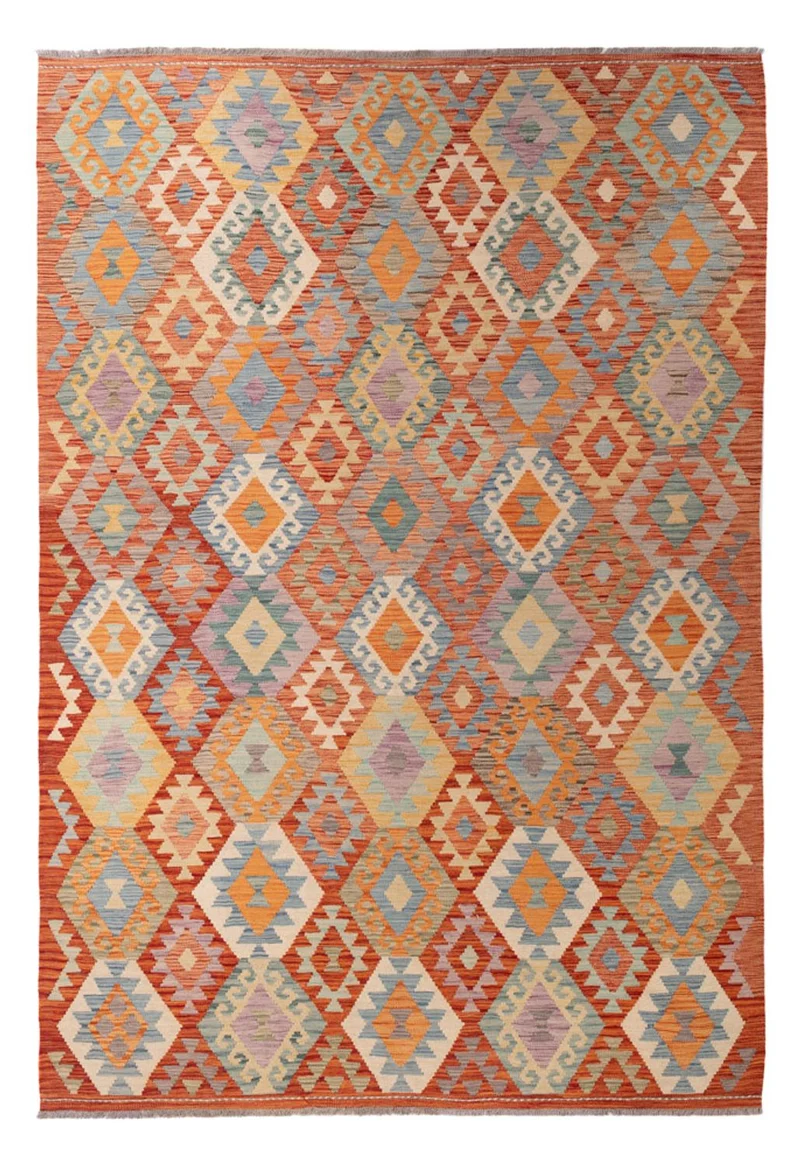 Kelim Maimene Teppich 199x297cm - mehrfarbig