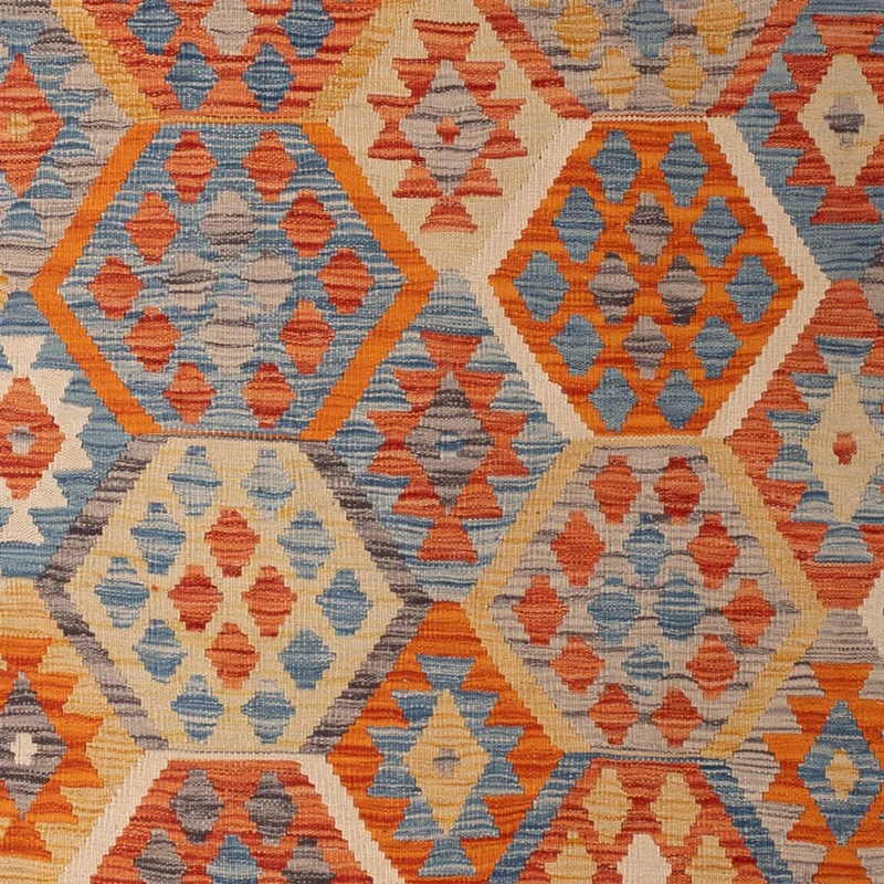 Kelim Teppich - Splash - 203 x 292 cm - mehrfarbig