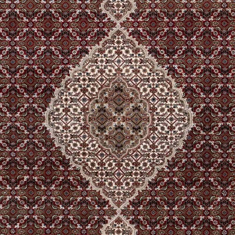 Indo Täbriz Teppich 205x256cm - Orientteppich - dunkelbeige