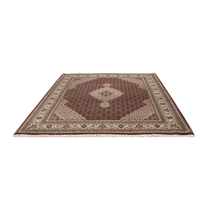 Indo Täbriz Teppich 205x256cm - Orientteppich - dunkelbeige