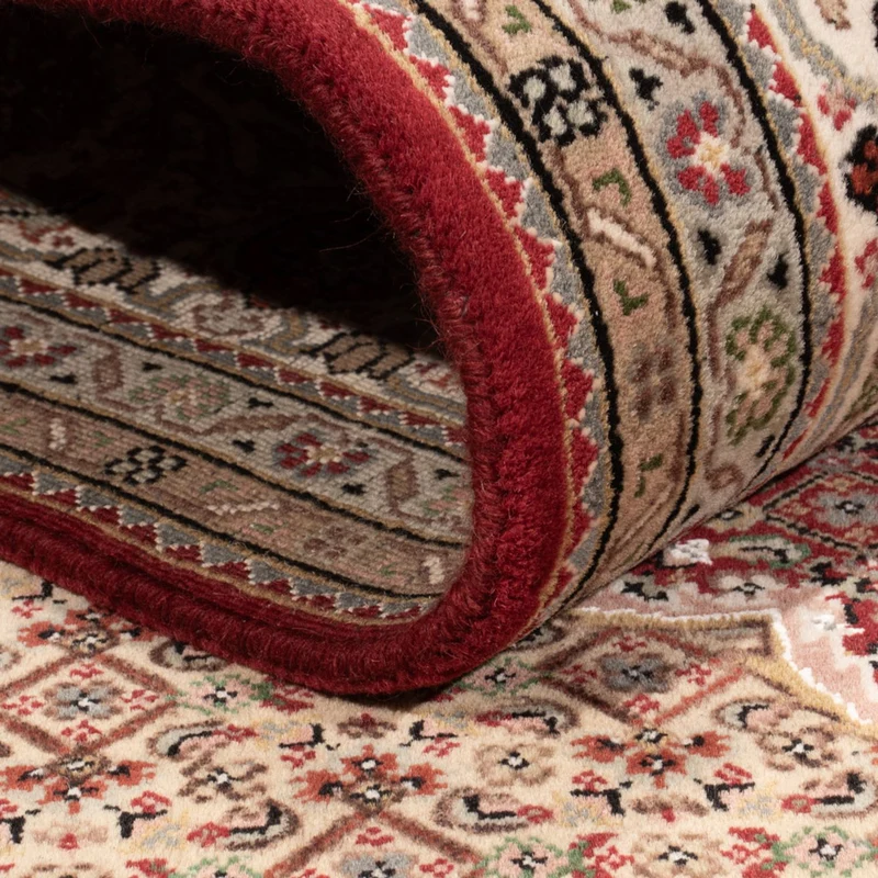 Indo Täbriz Teppich 198x255cm - Orientteppich - dunkelbeige