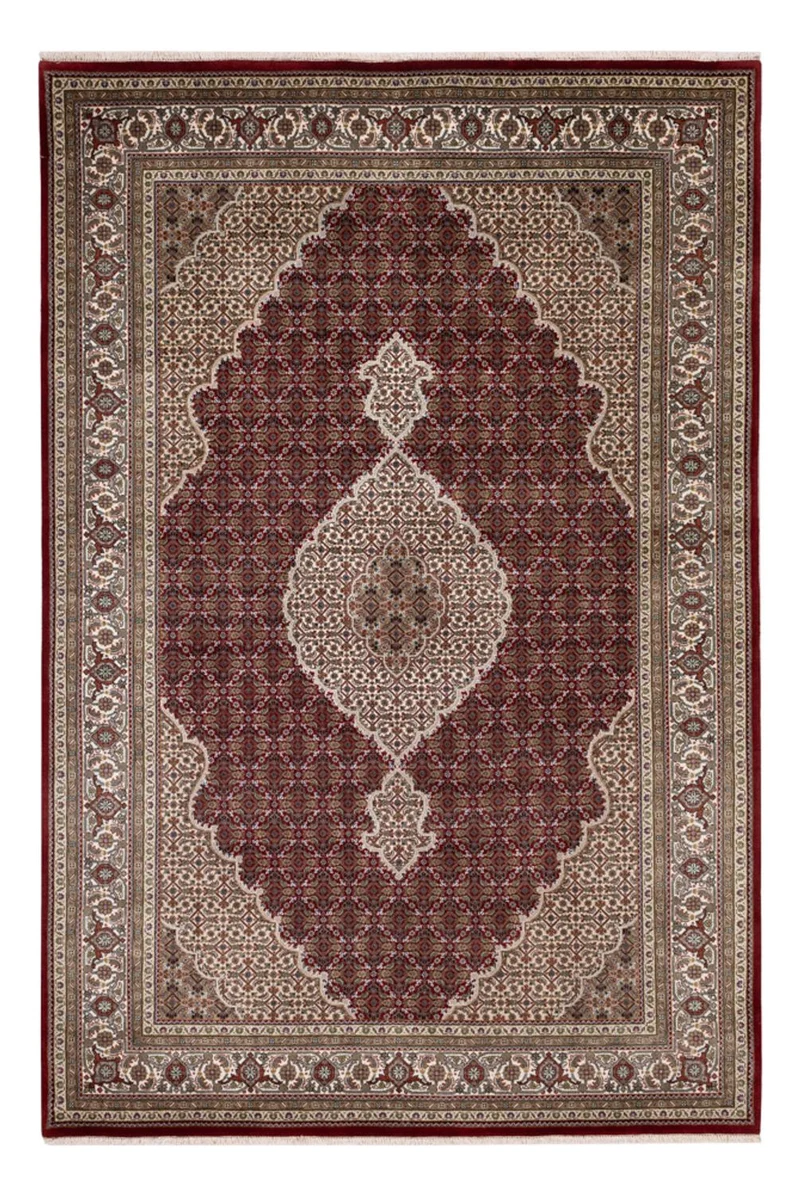 Indo Täbriz Teppich 185x275cm - Orientteppich - dunkelbeige