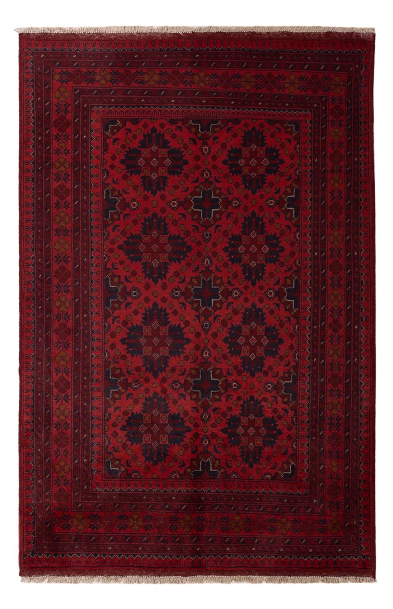 Khal Mohammadi Teppich 124x198cm - Orientteppich - dunkelrot