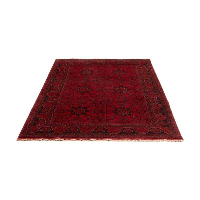 Afghan Teppich - Kunduz - 124 x 199 cm - dunkelrot