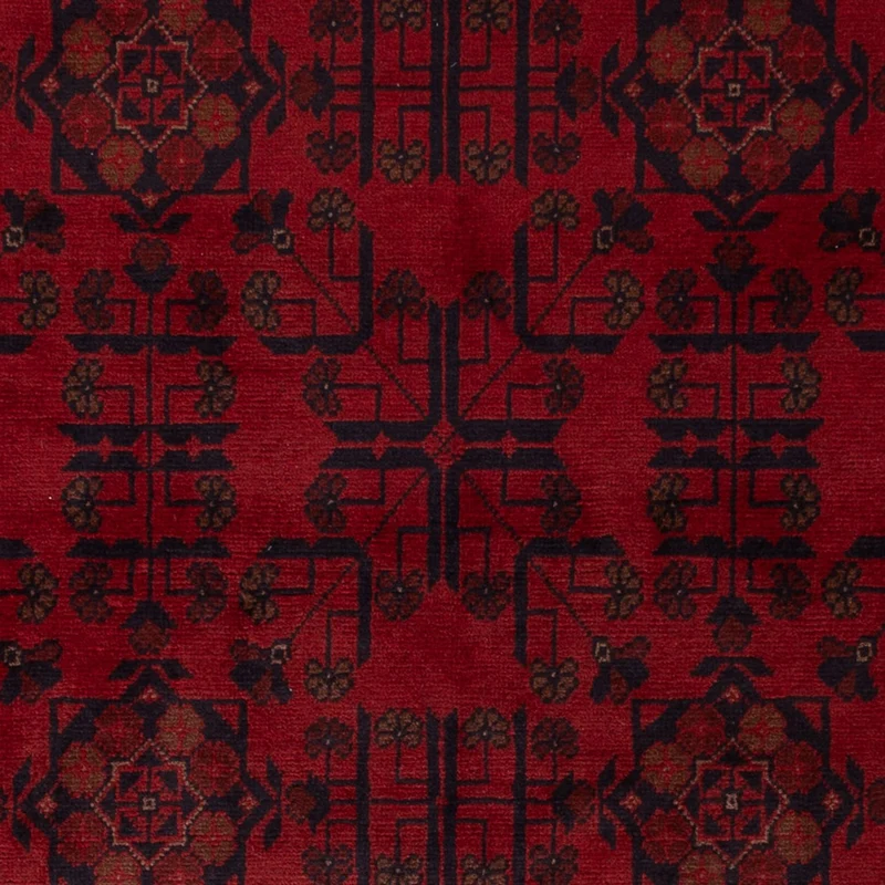 Afghan Teppich - Kunduz - 126 x 198 cm - rot