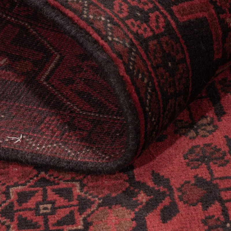 Afghan Teppich - Kunduz - 126 x 198 cm - rot