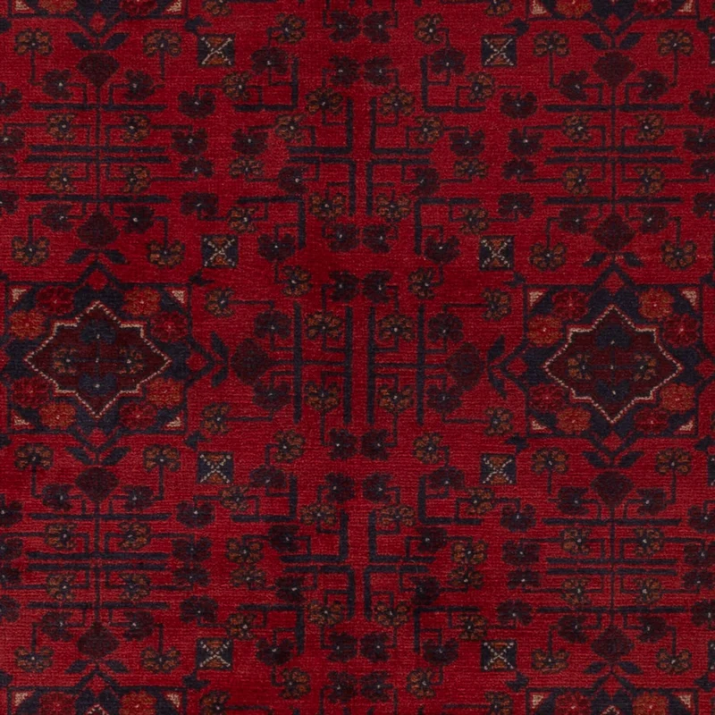 Afghan Teppich - Kunduz - 125 x 194 cm - rot