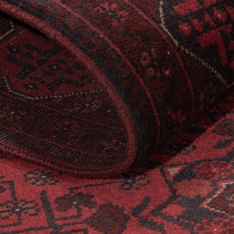 Afghan Teppich - Kunduz - 125 x 194 cm - rot