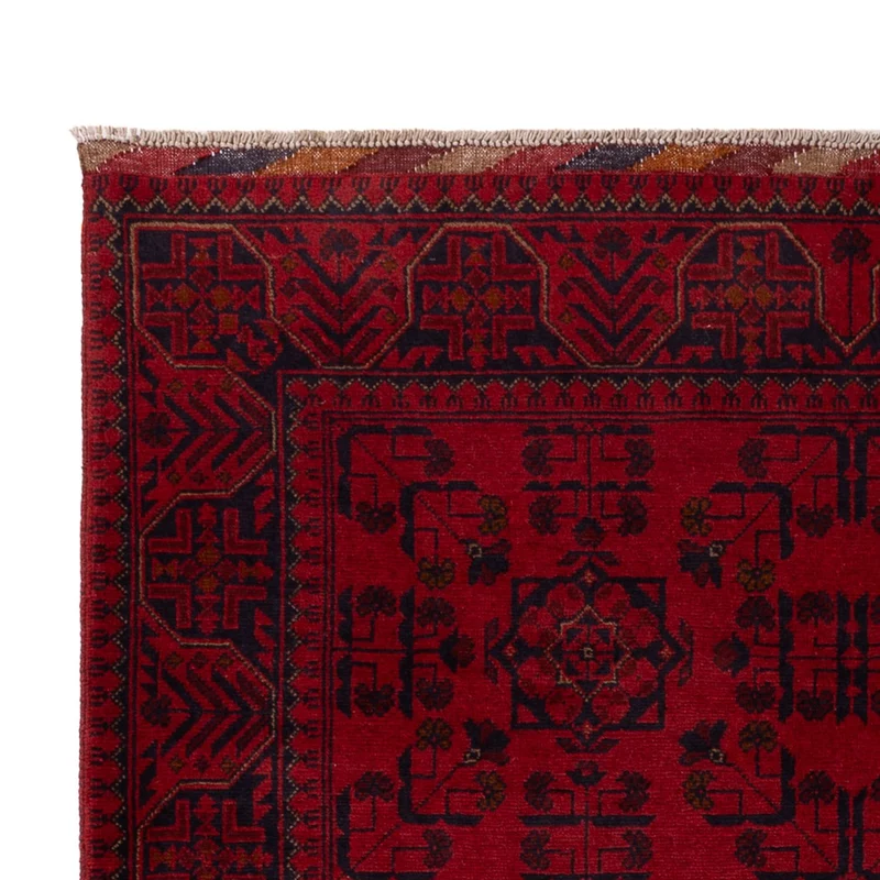 Afghan Teppich - Kunduz - 125 x 195 cm - rot