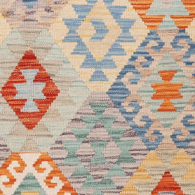Kelim Maimene Teppich 128x177cm - mehrfarbig