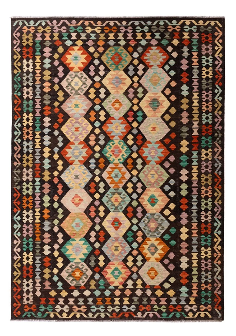 Kelim Maimene Teppich 203x290cm - mehrfarbig