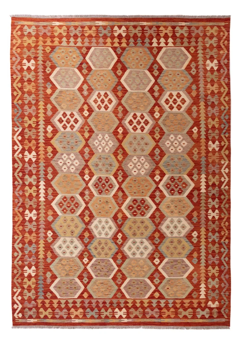 Kelim Maimene Teppich 203x289cm - mehrfarbig