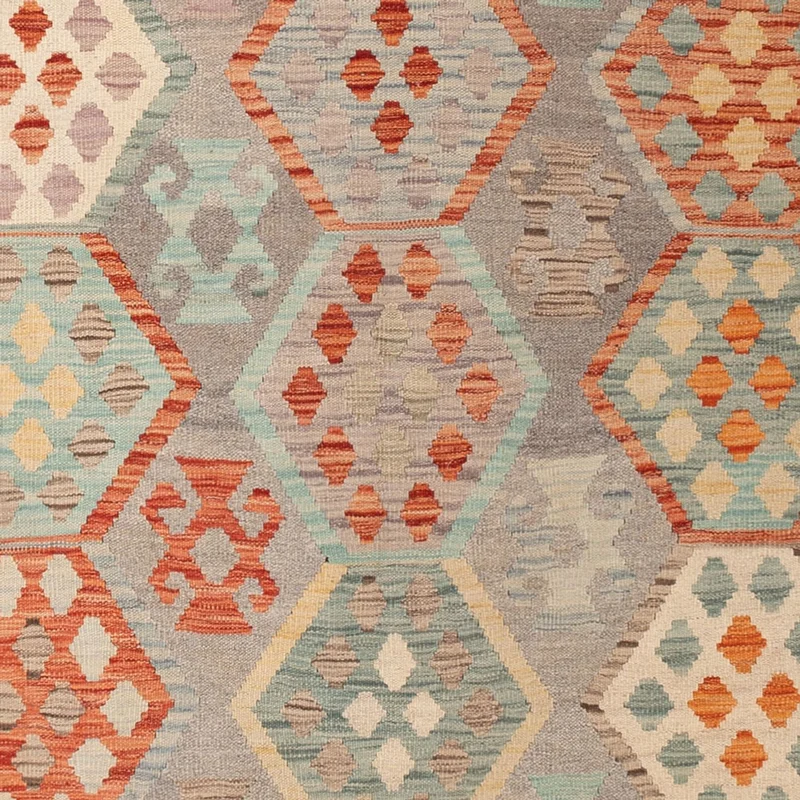 Kelim Maimene Teppich 202x288cm - mehrfarbig