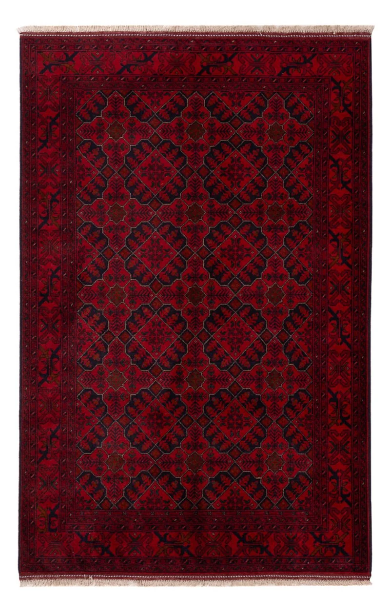 Khal Mohammadi Teppich 123x195cm - Orientteppich - dunkelrot