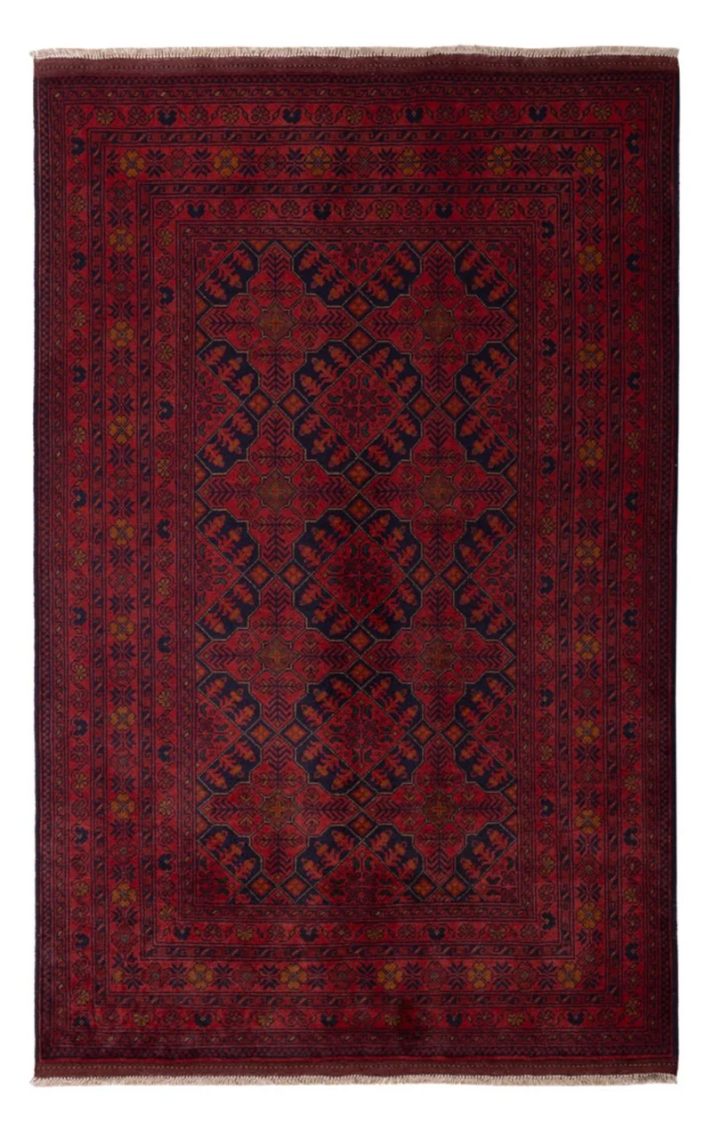 Khal Mohammadi Teppich 124x193cm - Orientteppich - dunkelrot
