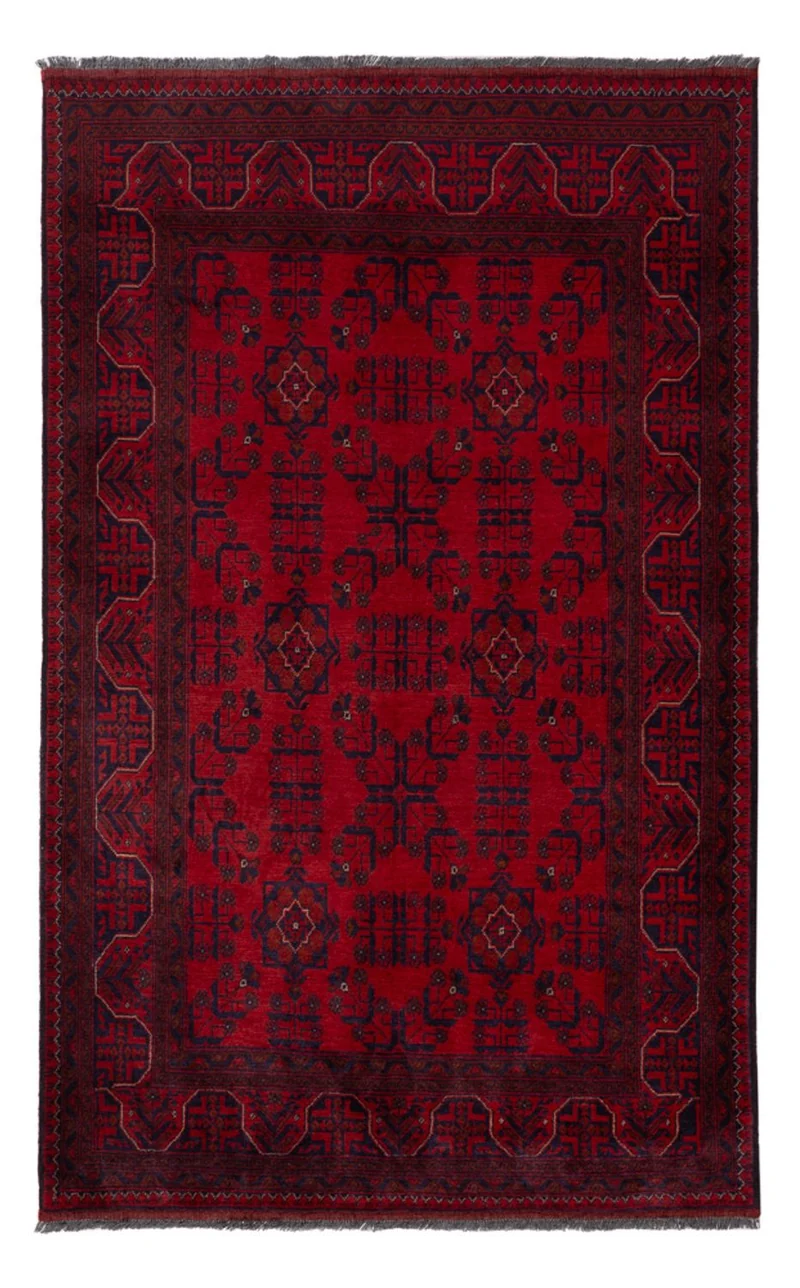 Khal Mohammadi Teppich 121x195cm - Orientteppich - dunkelrot
