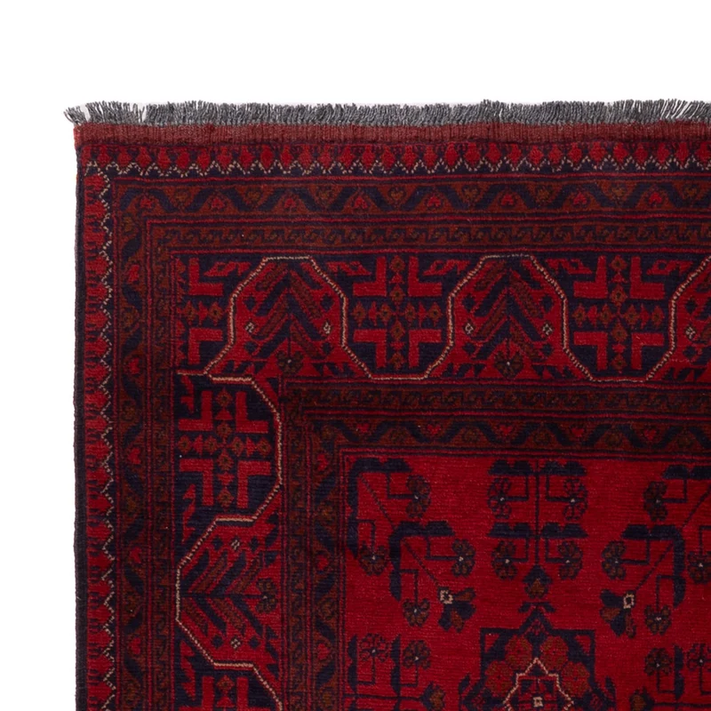 Khal Mohammadi Teppich 121x195cm - Orientteppich - dunkelrot