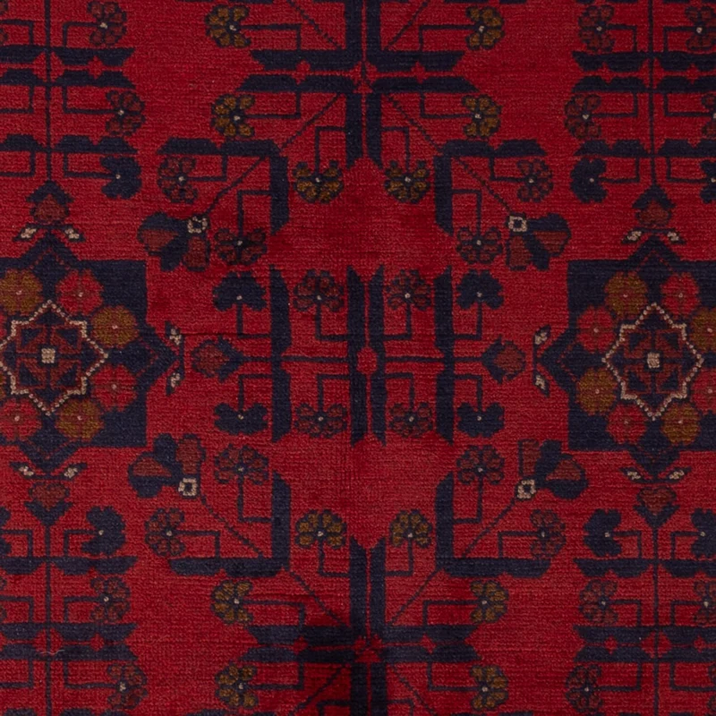 Afghan Teppich - Kunduz - 121 x 196 cm - dunkelrot
