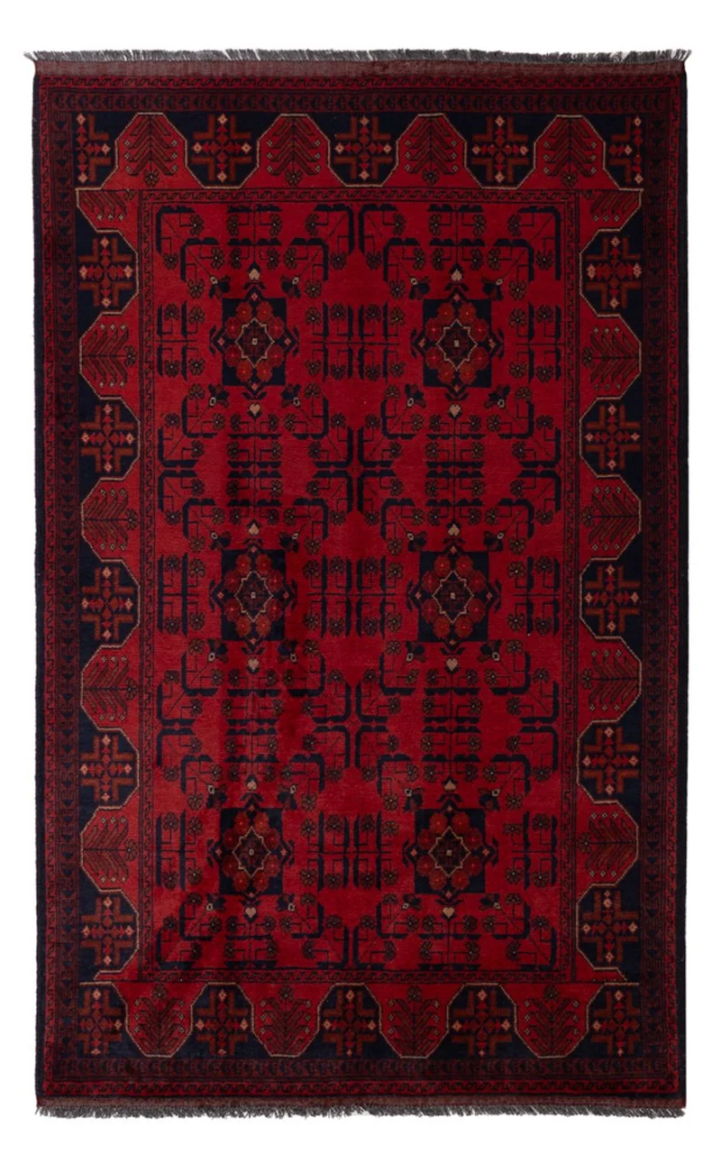 Khal Mohammadi Teppich 121x197cm - Orientteppich - dunkelrot