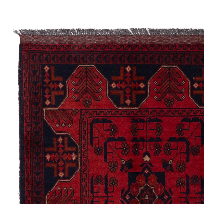 Khal Mohammadi Teppich 121x197cm - Orientteppich - dunkelrot