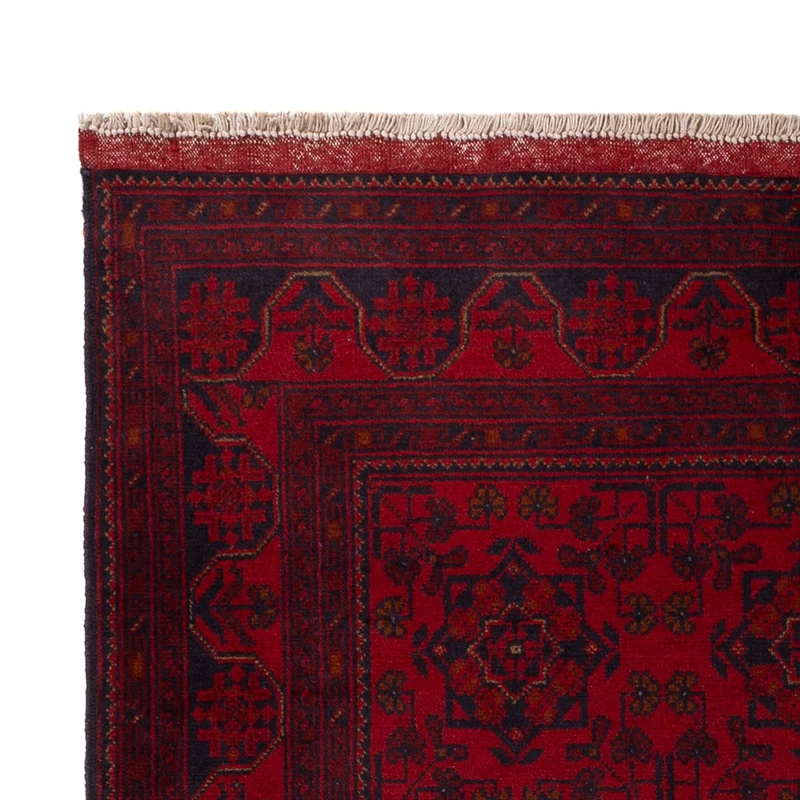 Khal Mohammadi Teppich 123x195cm - Orientteppich - dunkelrot