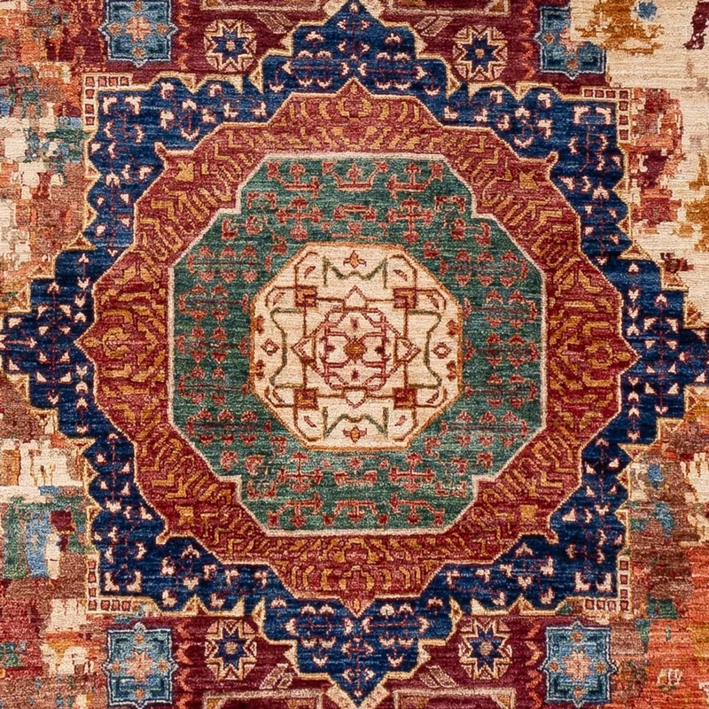 Designer Teppich 204x307cm - mehrfarbig