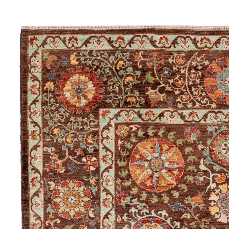 Ziegler Teppich - Ariana - 204 x 273 cm - dunkelbraun