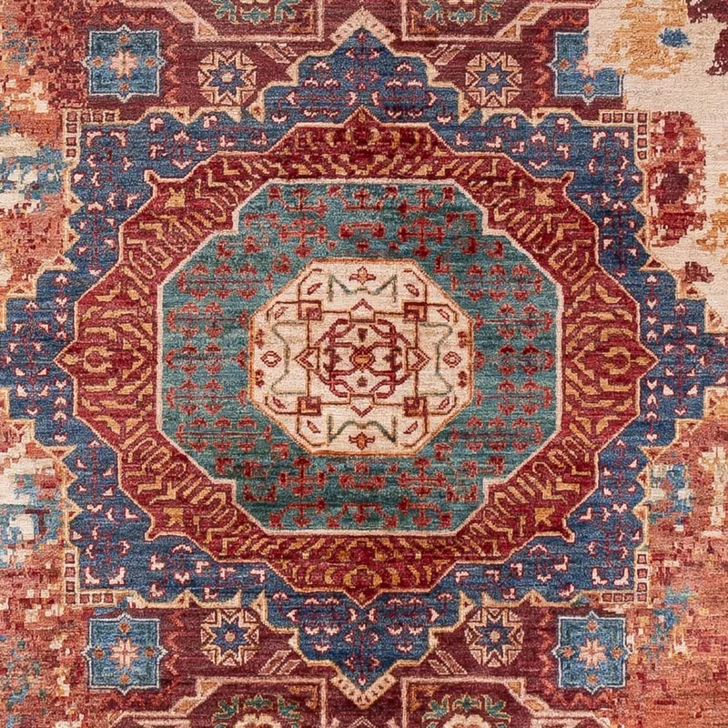 Designer Teppich 211x293cm - mehrfarbig