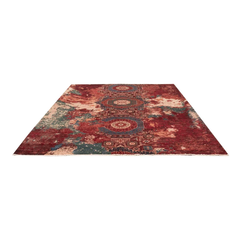 Designer Teppich 211x293cm - mehrfarbig