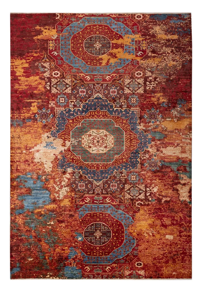 Designer Teppich 208x297cm - mehrfarbig