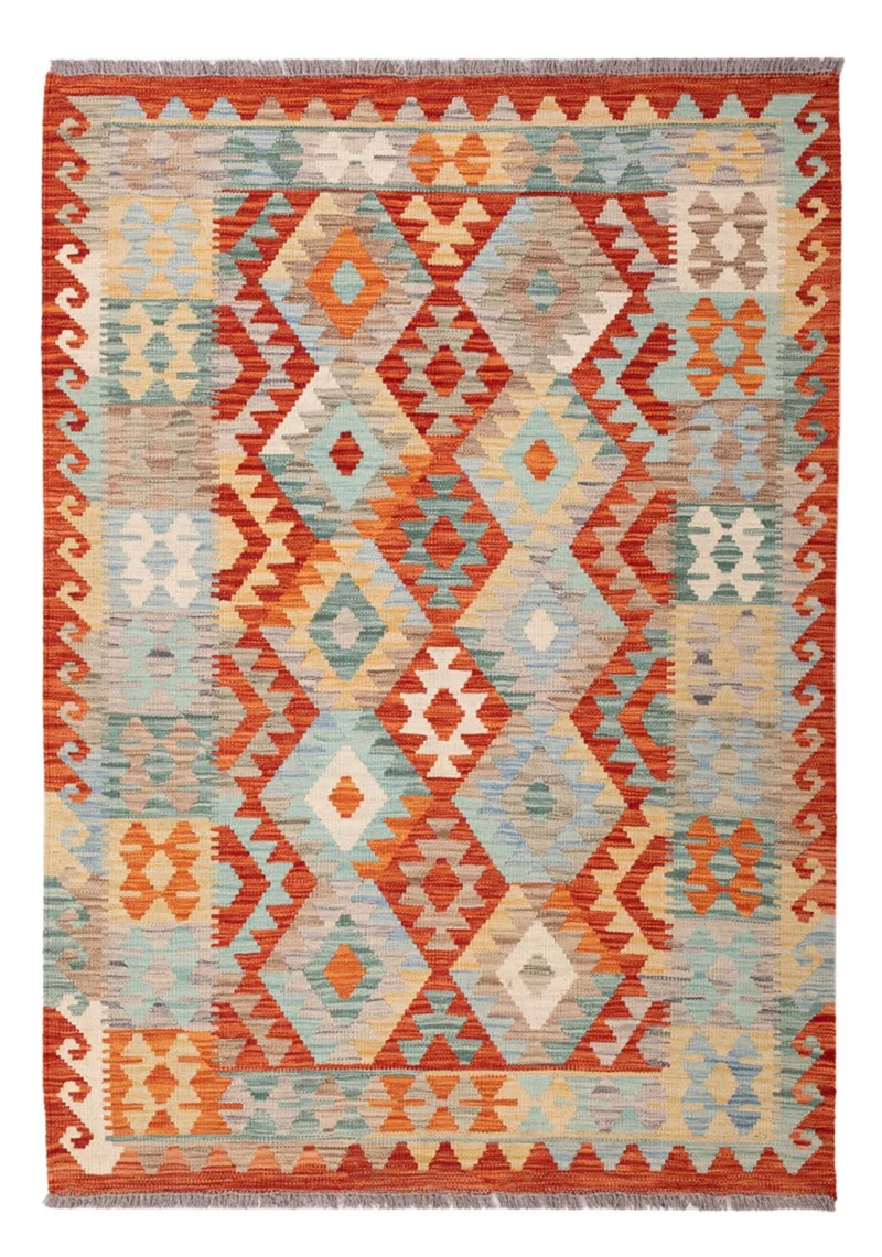 Kelim Maimene Teppich 125x174cm - mehrfarbig