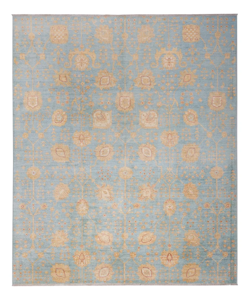 Ziegler Teppich 253x299cm - Orientteppich - hellblau