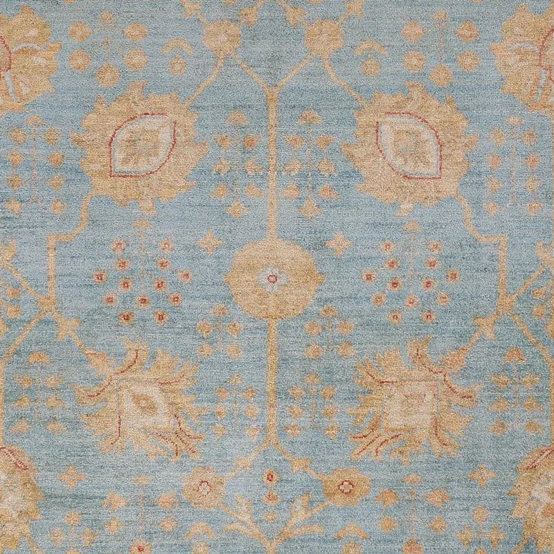 Ziegler Teppich 253x299cm - Orientteppich - hellblau