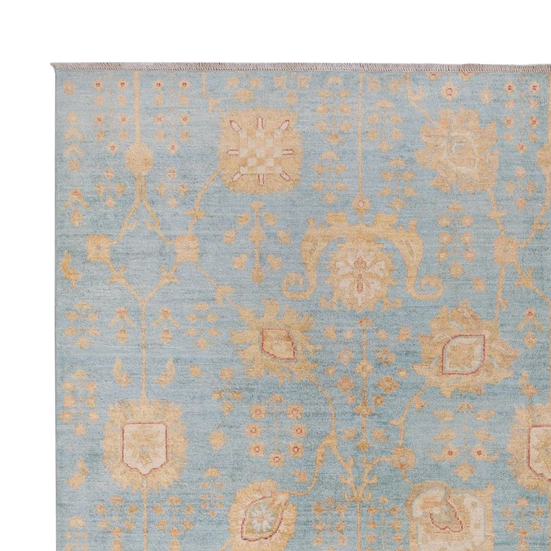 Ziegler Teppich 253x299cm - Orientteppich - hellblau
