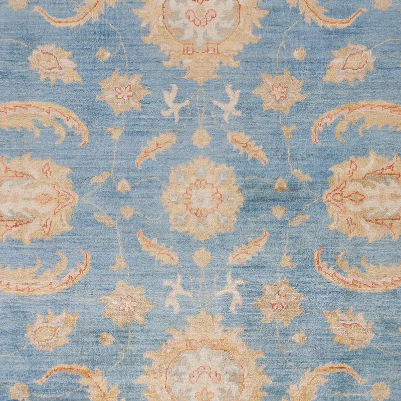 Ziegler Teppich 255x297cm - Orientteppich - hellblau