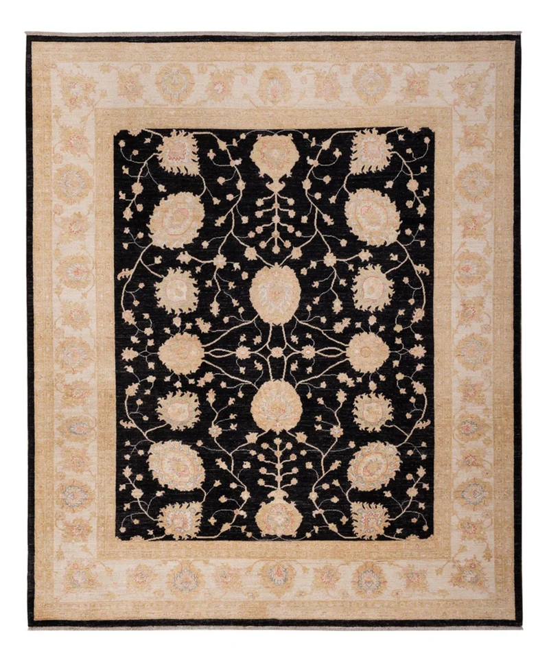Ziegler Teppich 252x300cm - Orientteppich - schwarz