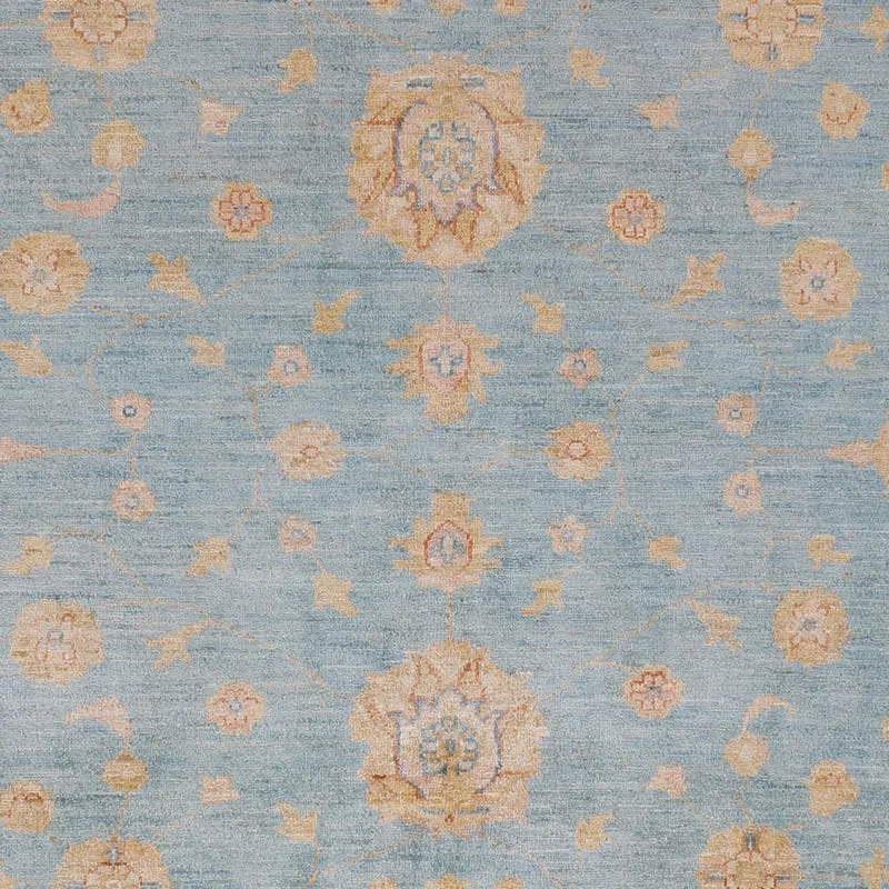 Ziegler Teppich 256x295cm - Orientteppich - hellblau