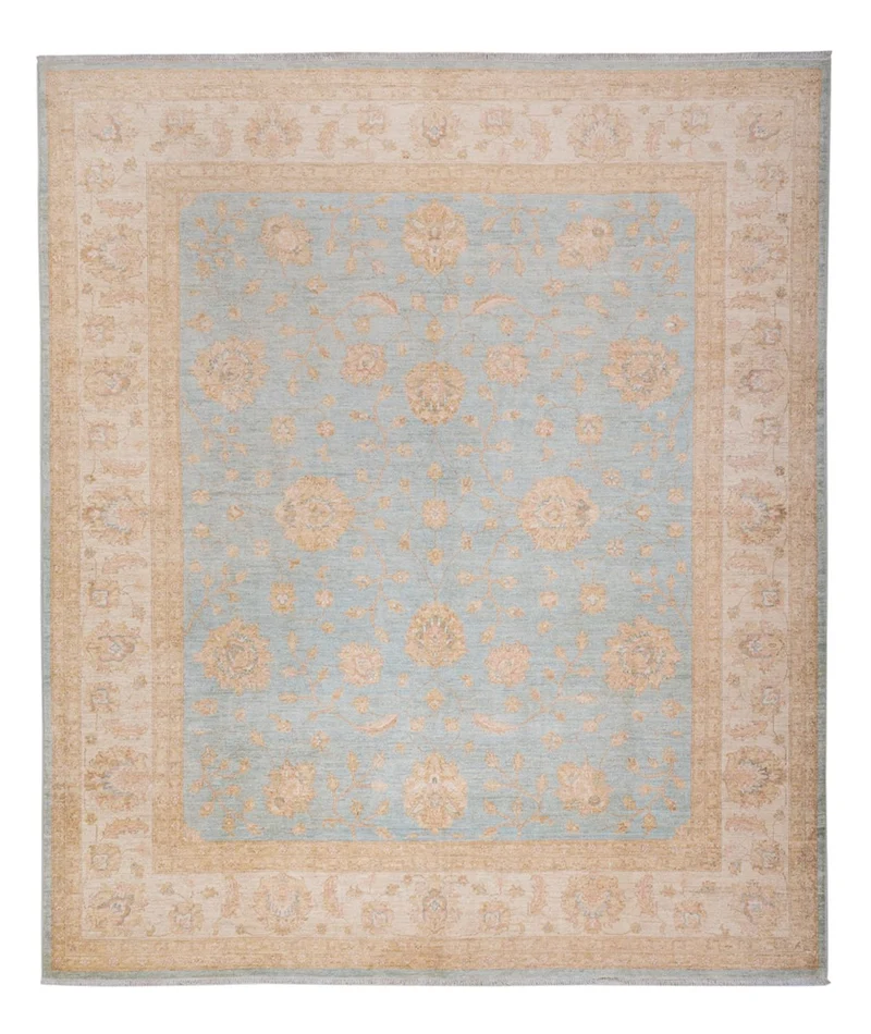 Ziegler Teppich 254x298cm - Orientteppich - türkis