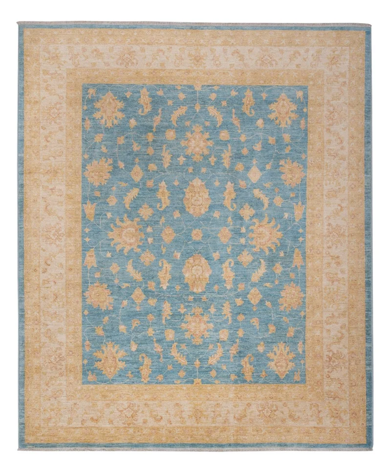 Ziegler Teppich 251x300cm - Orientteppich - hellblau